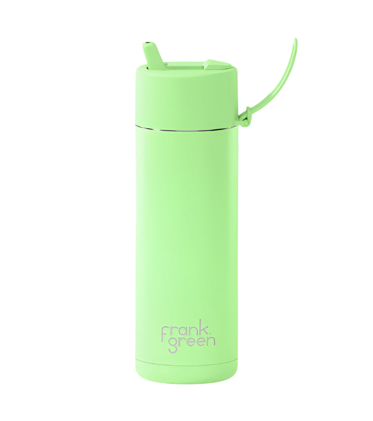 595mL Ceramic Bottle + Flip Straw Lid - Aurora Glow