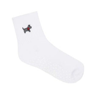 Crew Grip Socks - Cosy Pup Ivory