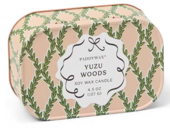 Cherie Printed Tin Candle - Yuzu Woods