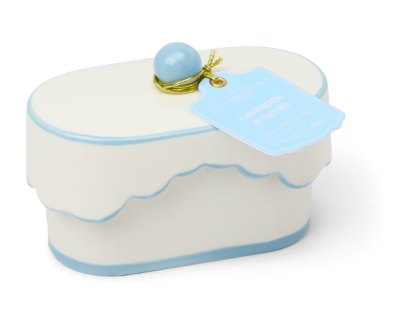 Cherie Porcelain Ceramic Dish Candle - Lavender & Thyme