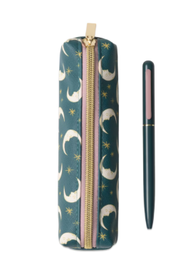 Pen & Pouch Set - Teal Moon