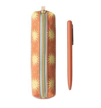 Pen & Pouch Set - Terracotta Sun