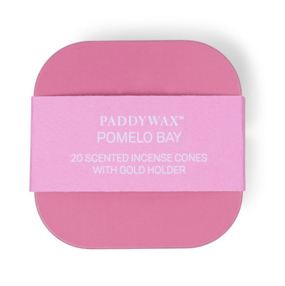 Cubed Tin Incense Holder & Cones - Pomelo Bay