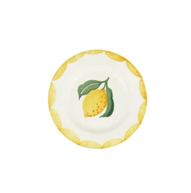 6.5 Inch Round Plate - Lemons