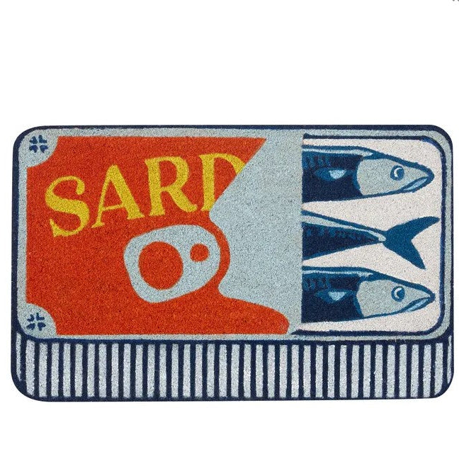 Sardine PVC Black Coir  Door Mat