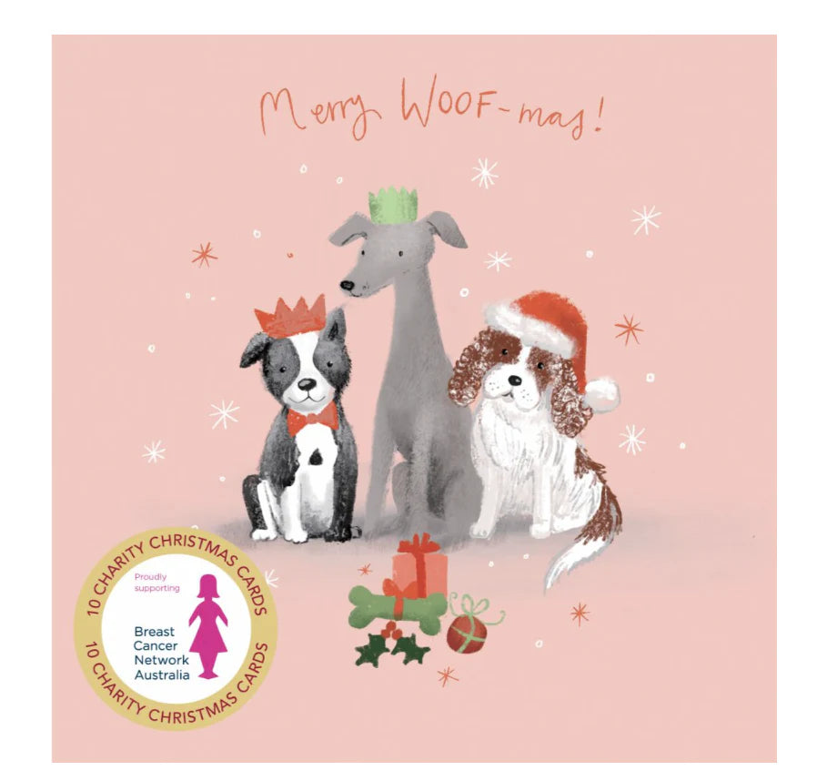 Christmas Cards Set of 10 - Dog Presents
