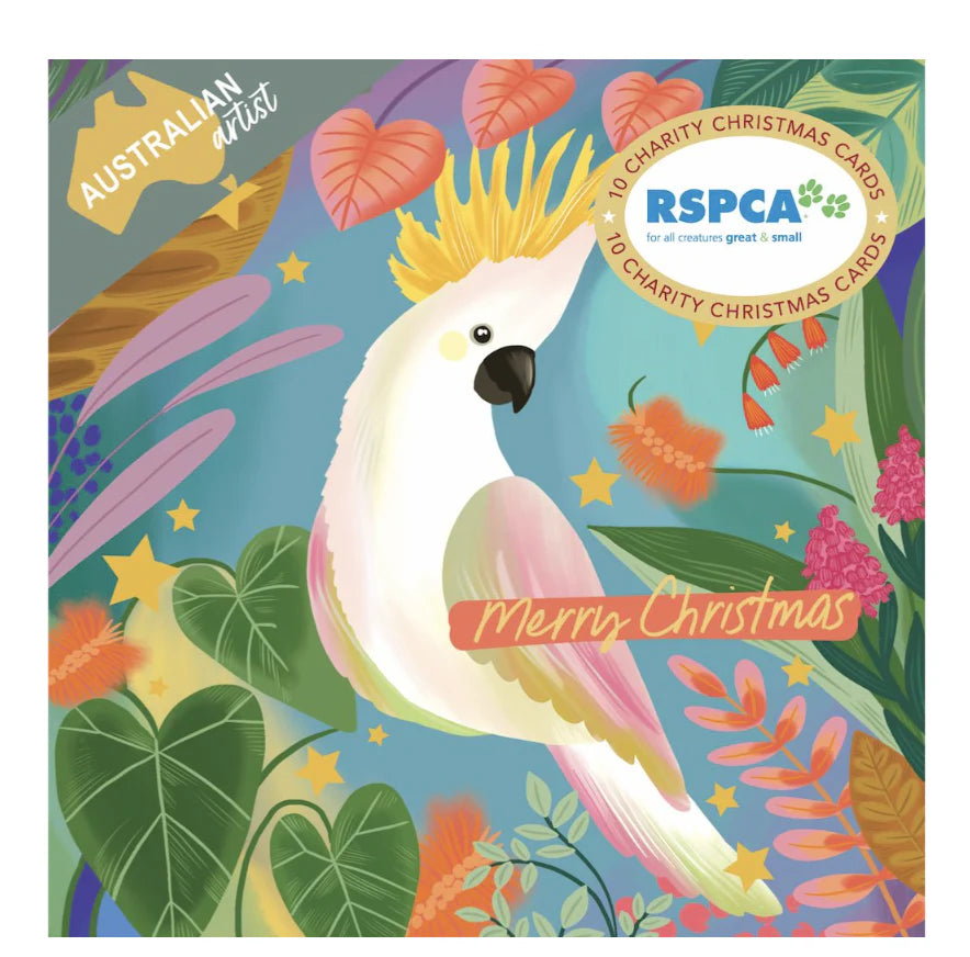 Christmas Cards Set of 10 - Cockatoo