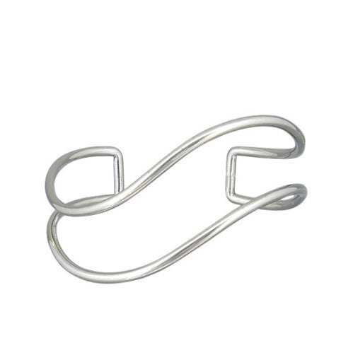 Cuff Bracelet - Curve Double - Silver