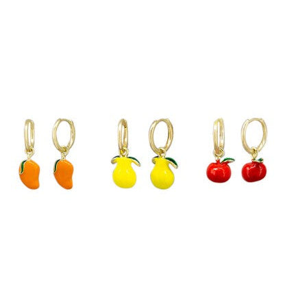 Fruit Huggie Earrings