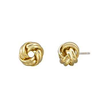 Emily Knot Stud Earrings - Gold
