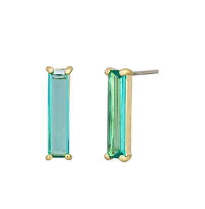 Augusta Gold Crystal Stud Earrings