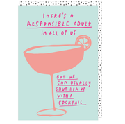 Responsible Adult Cocktail Card