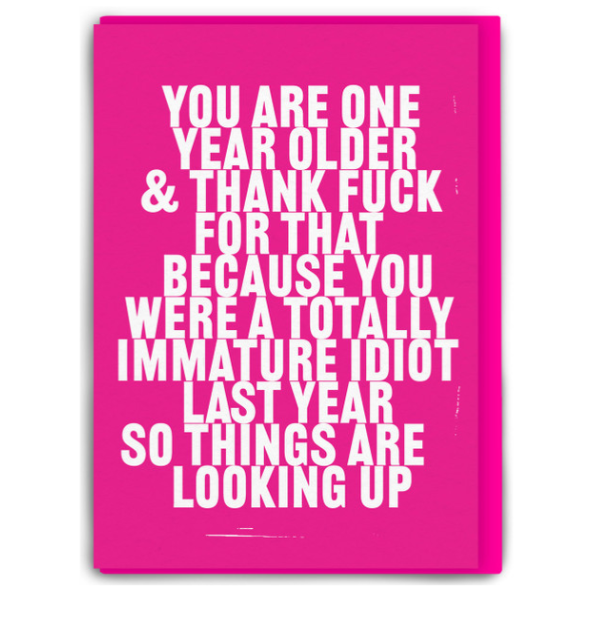 One Year Older Card