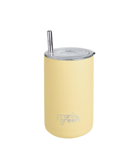 425ml Iced Coffee Cup + Straw - Buttermilk