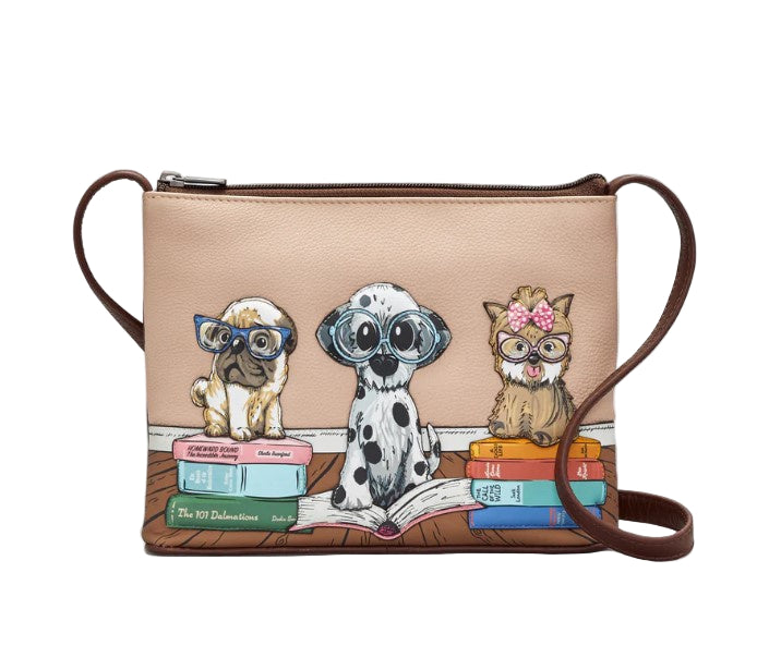 Cross Body Bag - Bookhound Gang Brown