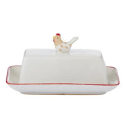 Charlie Chook Ceramic Butter Dish