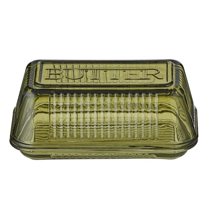 Lia Glass Butter Dish