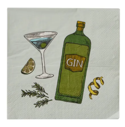 20pk 3Ply Napkin - Gimlet