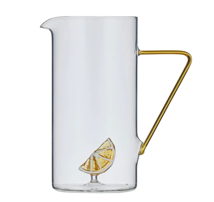 Lemon Slice Glass Jug