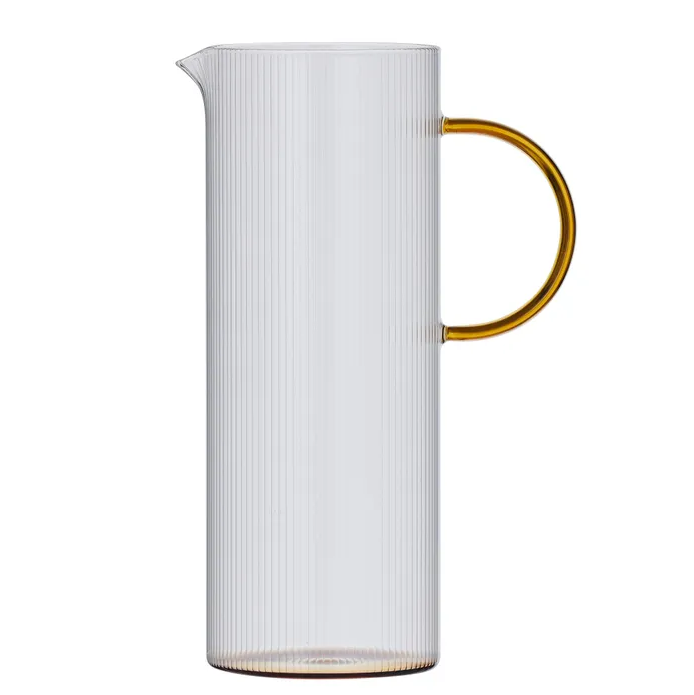 Cortes Glass Jug - Amber