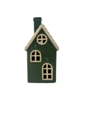 Green Ceramic House Decoration