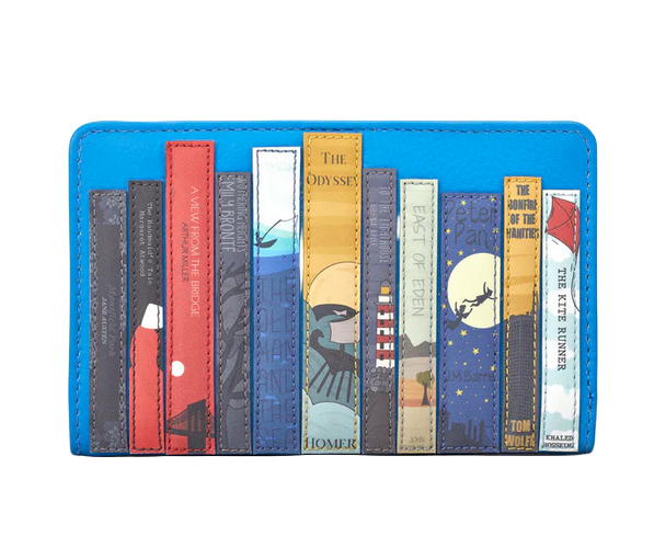 Leather Oxford Purse - Bookworm Cobalt Blue