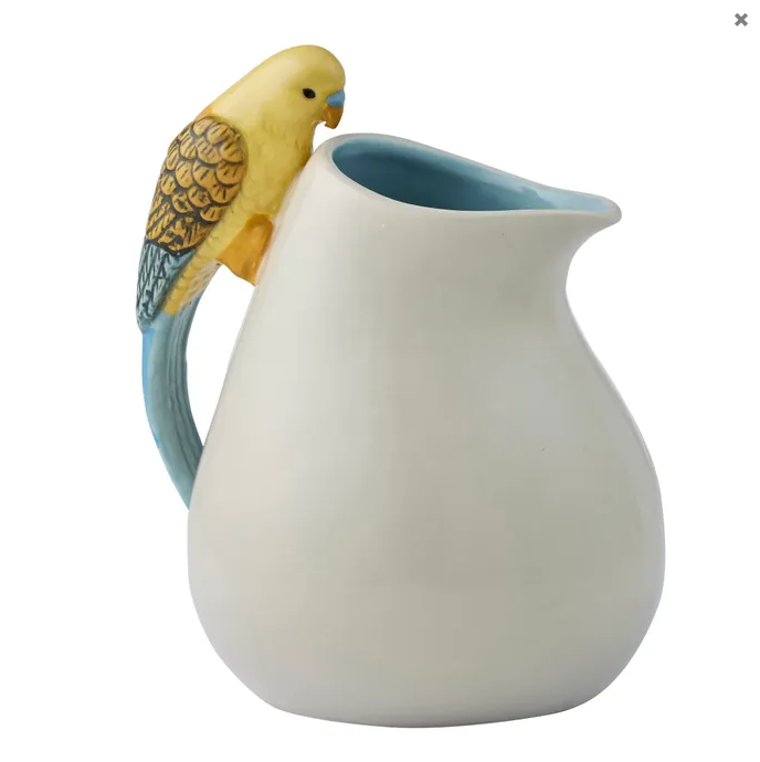 Kylie (Budgie) Ceramic Jug