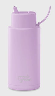 1L Ceramic Bottle + Flip Straw Lid - Lilac Haze