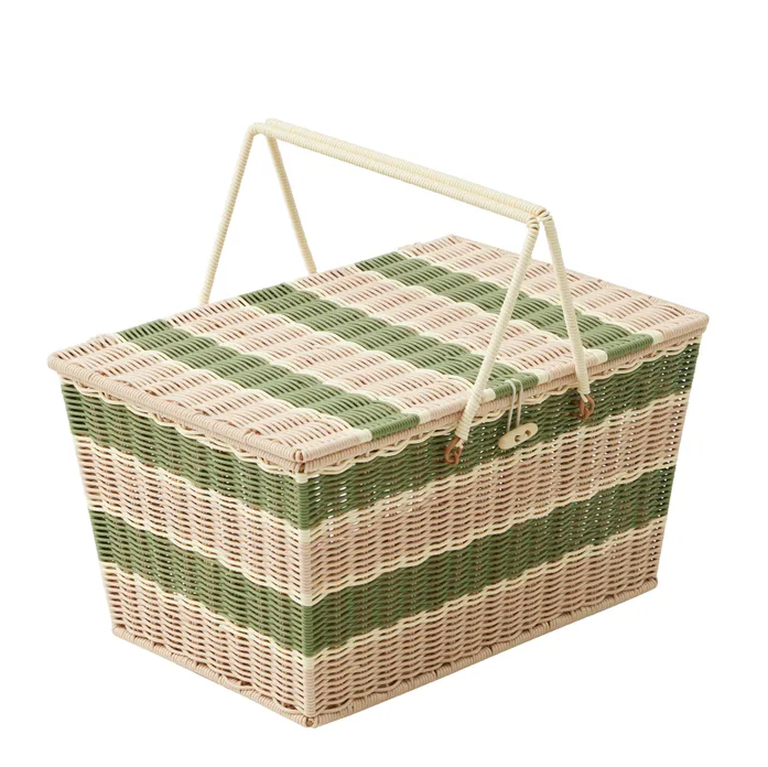 Ostuni Woven Basket - Olive