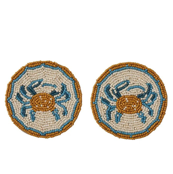 Beaded Coasters Set of 2 - Morag