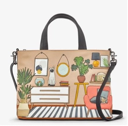 Leather Multi Way Grab Bag - Cat Lounge