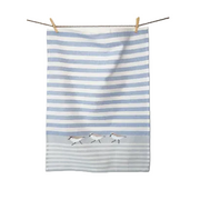 Linen & Cotton Tea Towel - Ocean Sandpipers