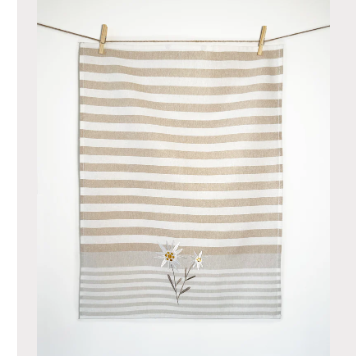 Linen & Cotton Tea Towel - Landlust "Country" Alpine Daisy