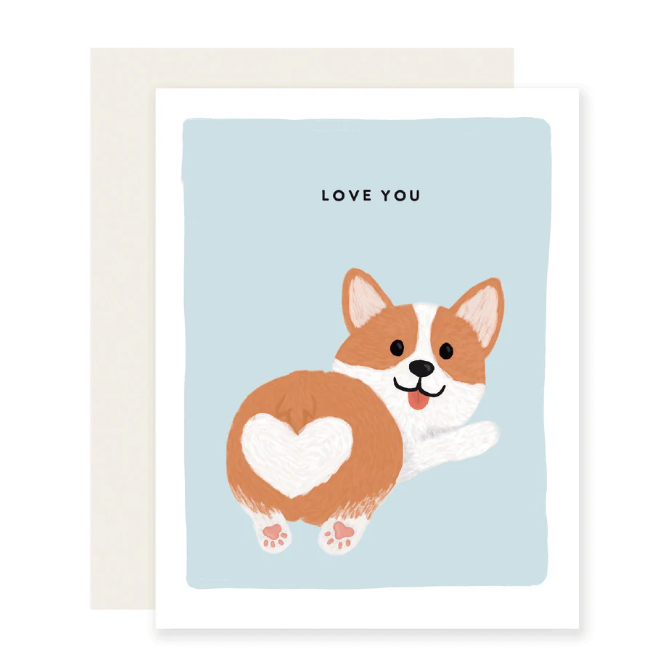 Corgi Love You Card