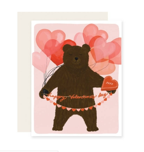 Valentine Bear Card