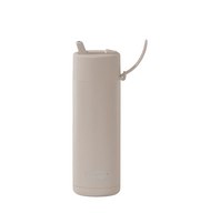 595mL Ceramic Bottle + Flip Straw Lid - Moon Dust
