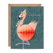 Pop-Up Flamingo Birthday Card