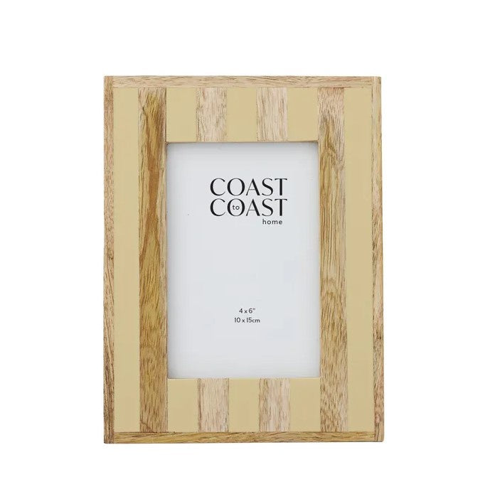 Ceres Wood & Resin 4 x 6 Frame - Butter