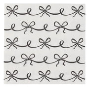 Paper Napkin - Black & Ivory Bows