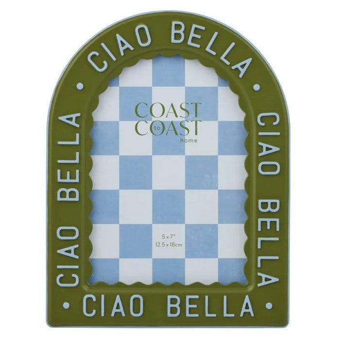 Bella Olive & Sky Resin Frame - 5 x 7