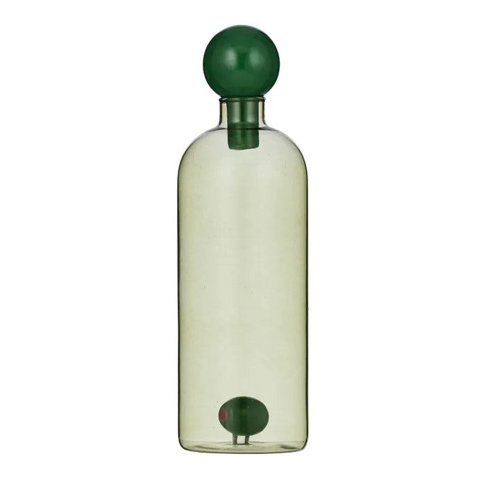 Olive Glass Oil Bottle