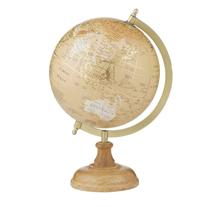Atlas World Globe - Natural