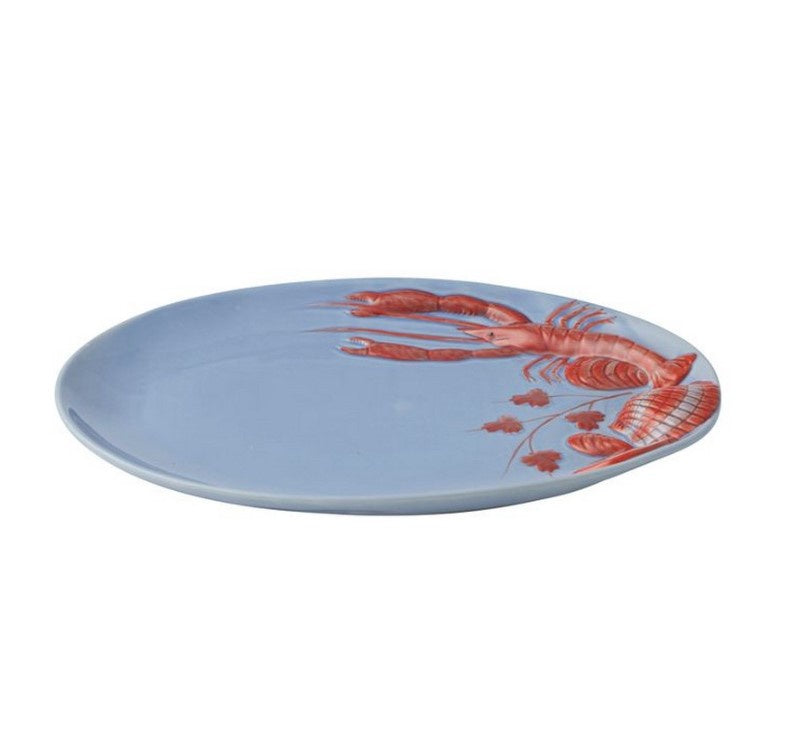 Agosta Ceramic Platter Sky/Orange