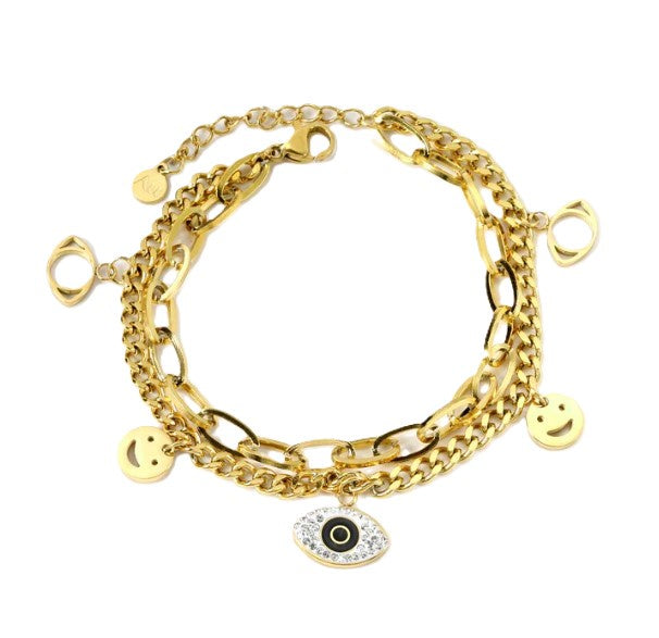 All Seeing Eye Layered Bracelet