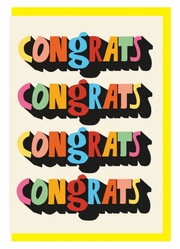 Congrats, Congrats, Congrats, Congrats Card