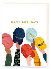 Caps Birthday Card