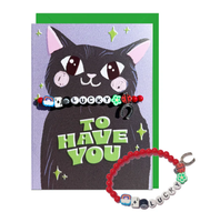 Lucky Cat Bracelet Card