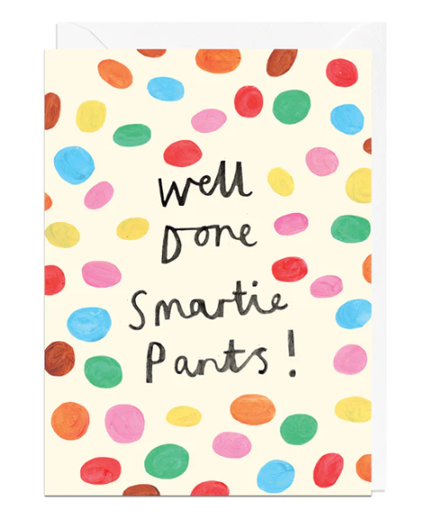 Well Done Smartie Pants Card