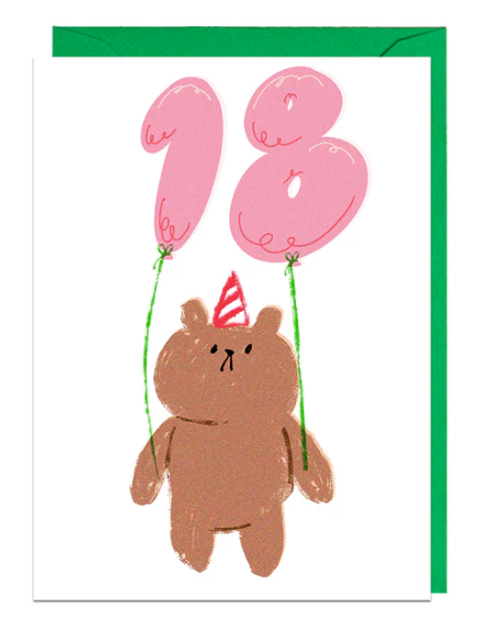 18 Bear Card