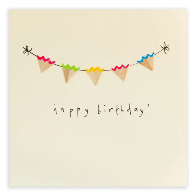 Birthday Pencil Shavings Card